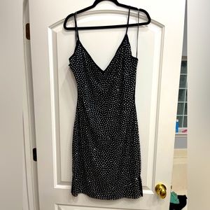 stunning black mini dress